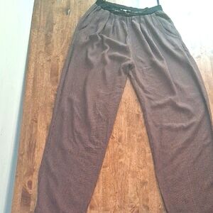 Vintage 90's KD Spring Striped Mc Hammer Style Wide Leg Pants M